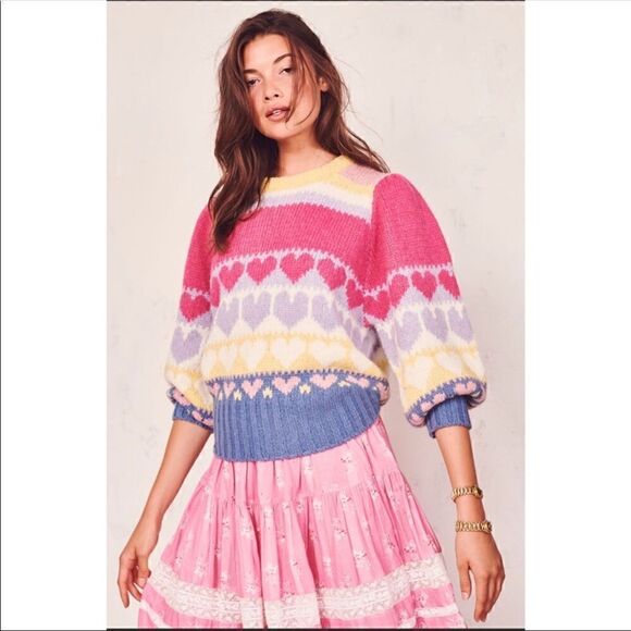 Loveshackfancy Shirelle Pullover Sz XS - Picture 5 of 6